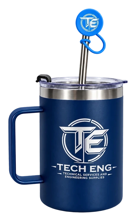 Navy engraved travel mug